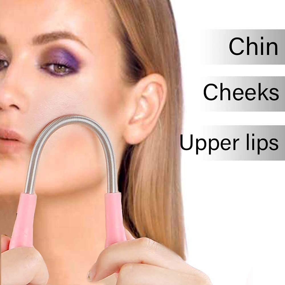 Facial Hair Remover Spring Epilator Kit for Women