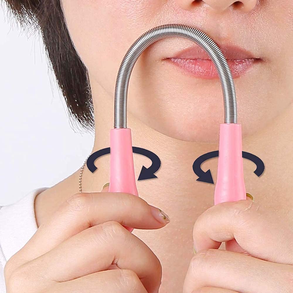 Facial Hair Remover Spring Epilator Kit for Women