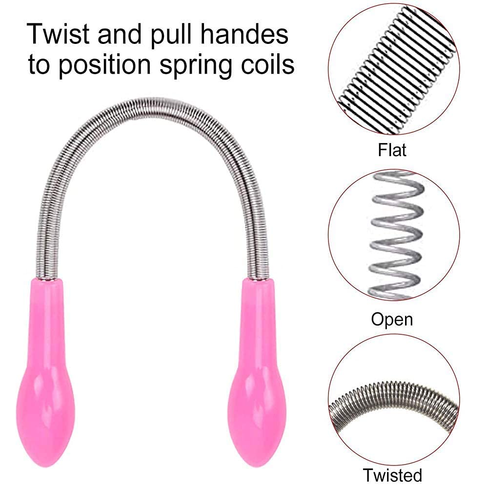 Facial Hair Remover Spring Epilator Kit for Women