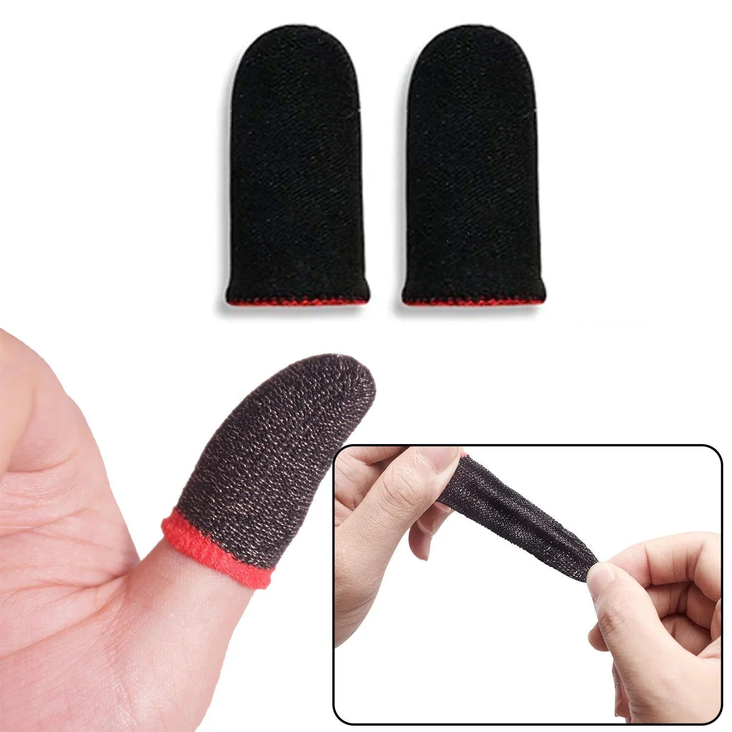 Anti-Slip Gaming Thumb Sleeves Sweat-Proof 1 Pair