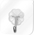 Heavy Duty Transparent Wall Hooks Drill-Free Steel