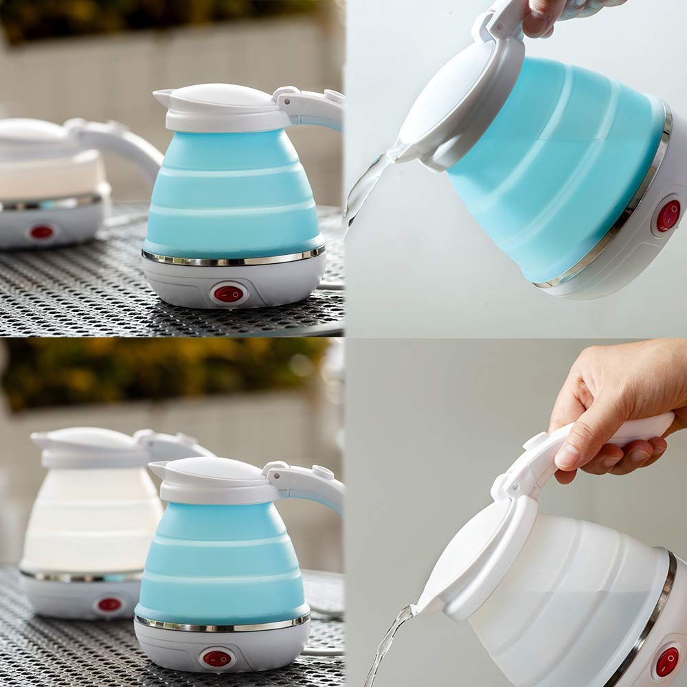 Travel Folding Electric Kettle – Fast Boil Portable 600ml