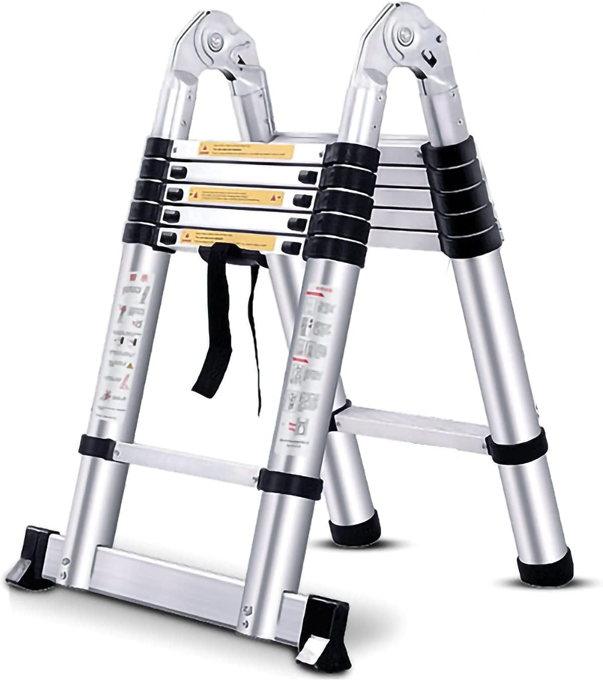 3.2M Telescopic Aluminum Ladder Heavy Duty Foldable
