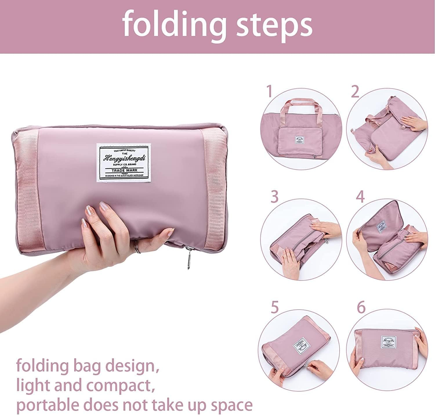 Foldable Travel Duffel Bag Large Waterproof Luggage