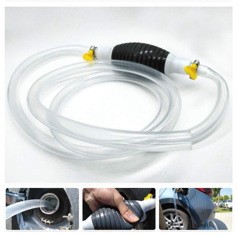 Manual Fuel Transfer Pump Portable Siphon Hose