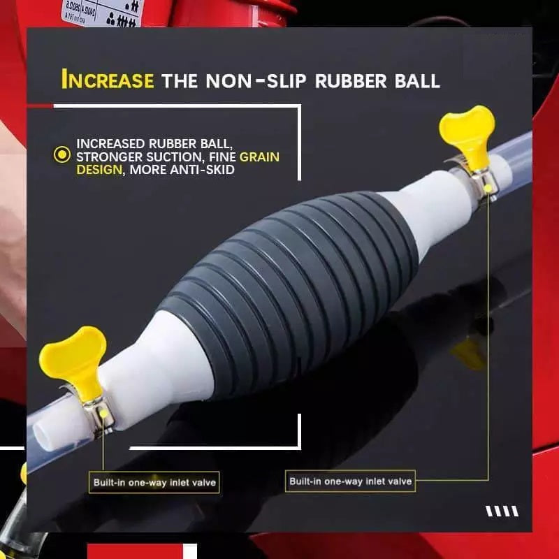 Manual Fuel Transfer Pump Portable Siphon Hose