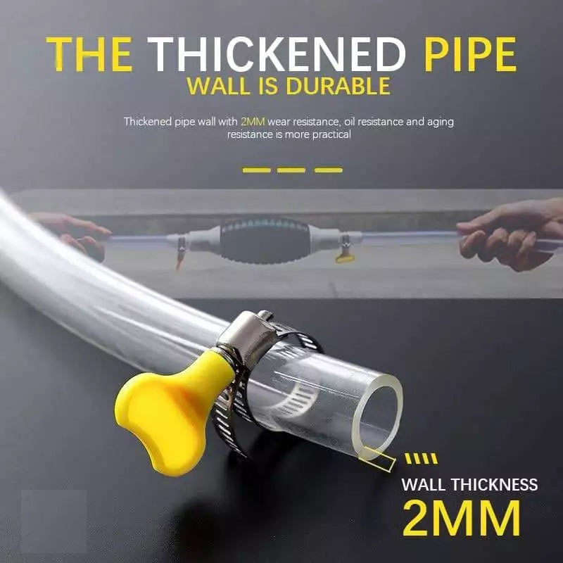 Manual Fuel Transfer Pump Portable Siphon Hose
