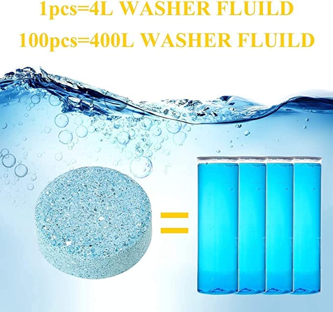 10 Pcs Car Windshield Cleaning Tablets Glass Cleaner