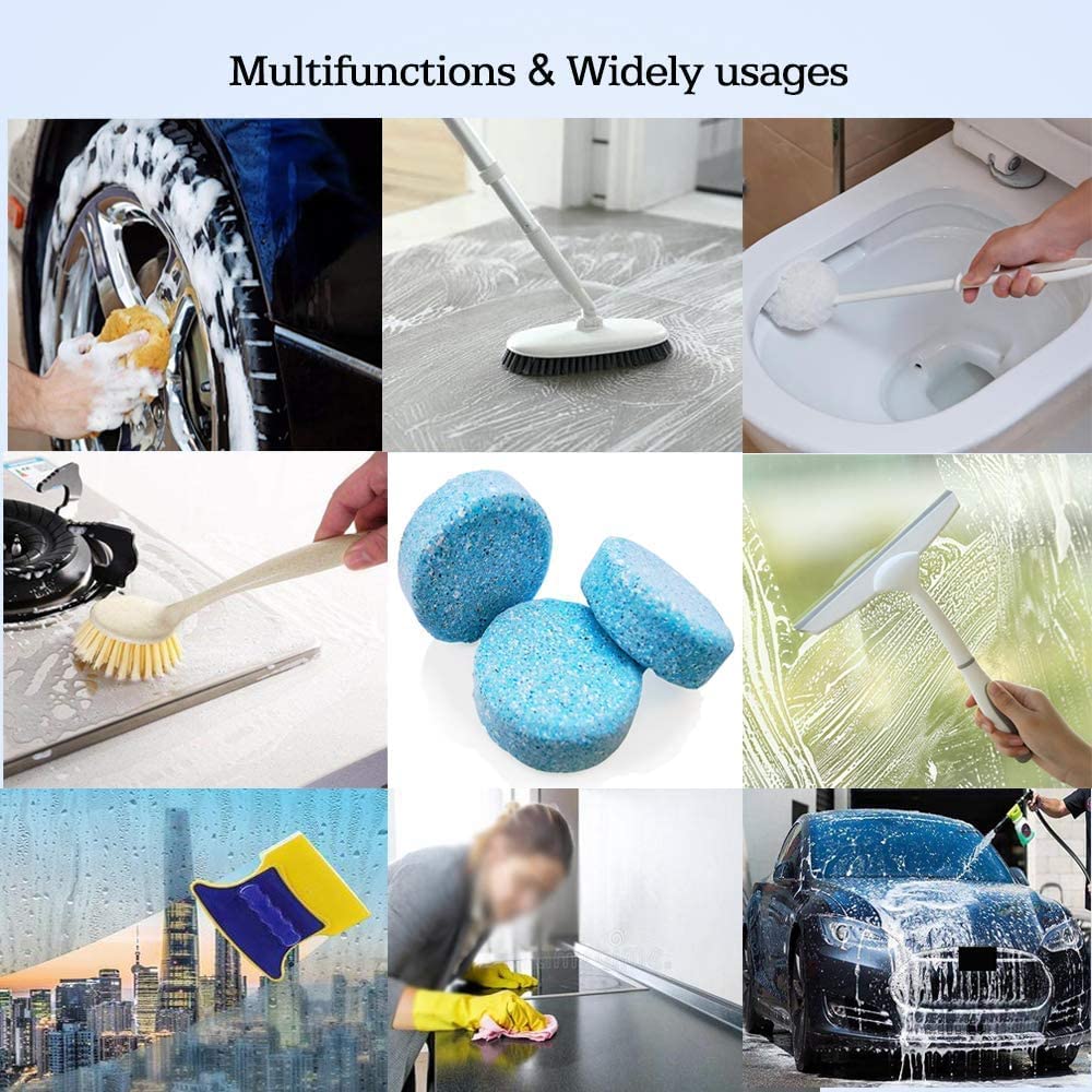 Car Windshield Cleaning Tablet Streak-Free Glass