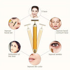 Gold Energy Beauty Bar – Electric T-Shaped Facial Anti-Wrinkle
