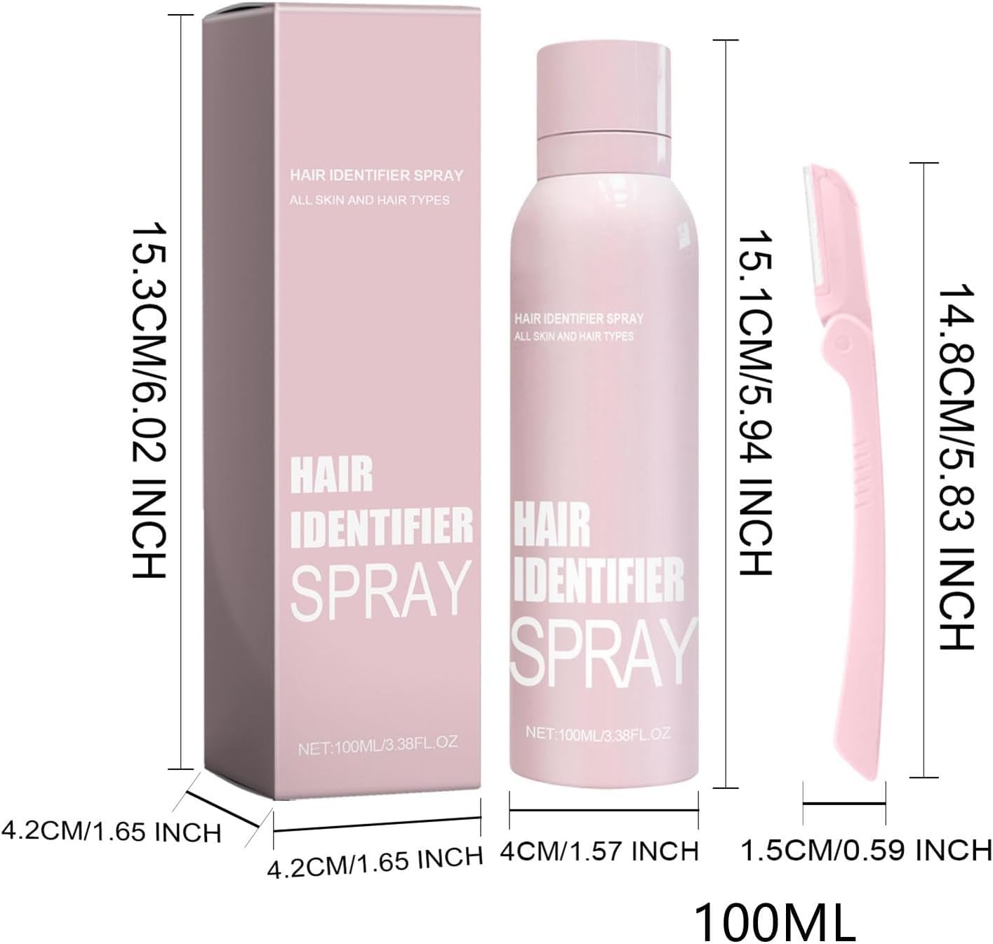Hair Identifier Spray – Smooth, Quick & No-Irritation Hair Removal
