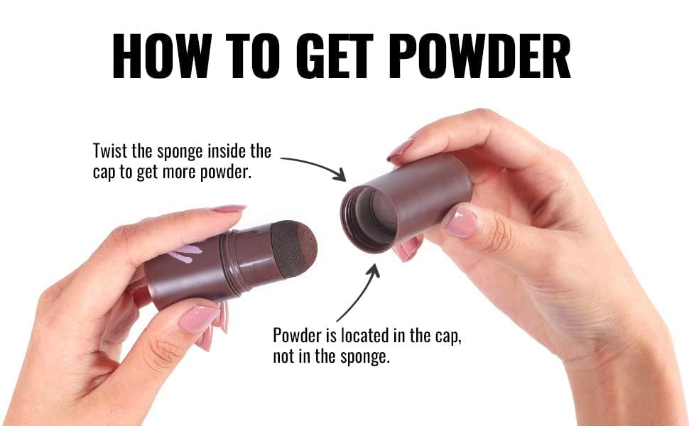 Hairline Powder Stick – Quick Brown Root Touch-Up, Waterproof