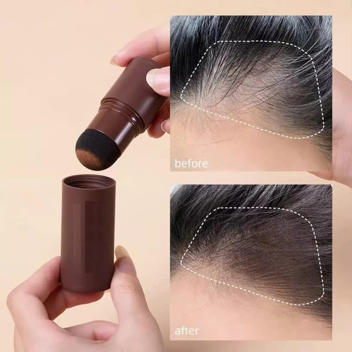 Hairline Powder Stick – Quick Brown Root Touch-Up, Waterproof