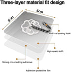 Heavy Duty Transparent Wall Hooks Drill-Free Steel