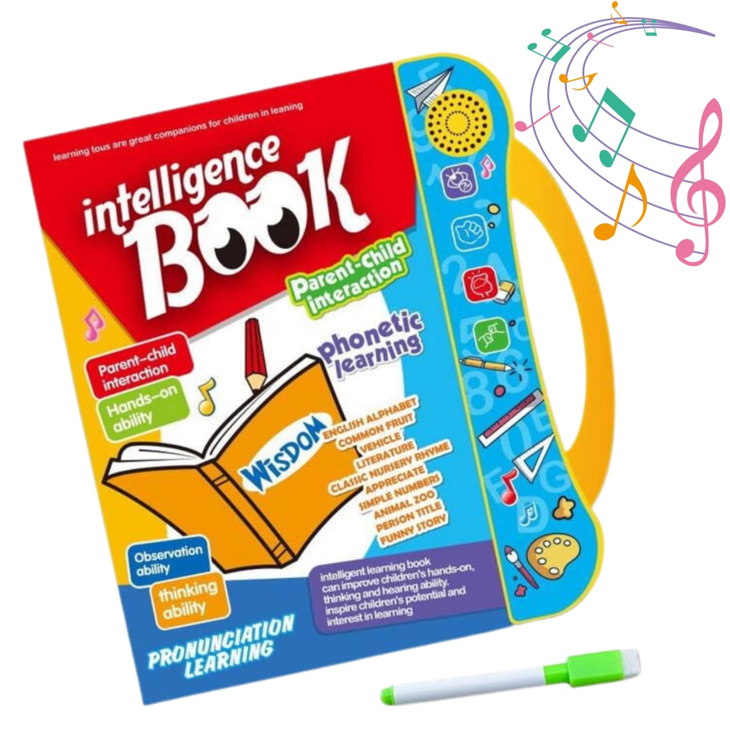 Interactive Musical Learning Book for Kids 3+