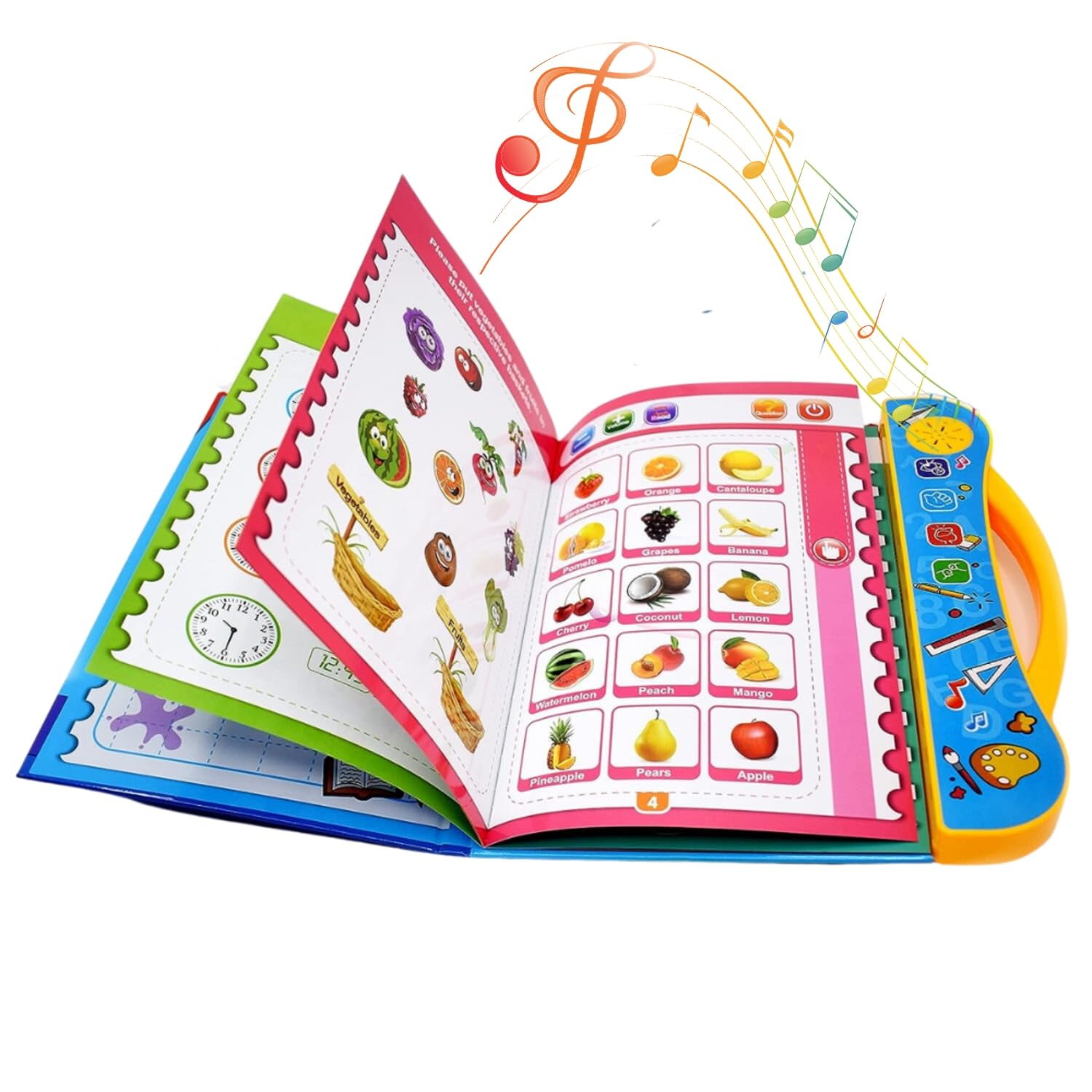 Interactive Musical Learning Book for Kids 3+