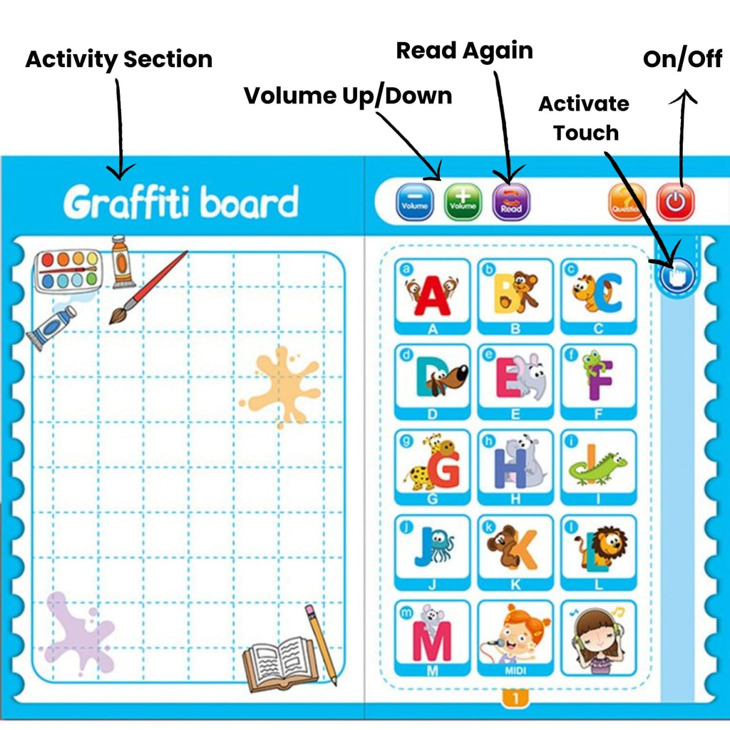 Interactive Musical Learning Book for Kids 3+