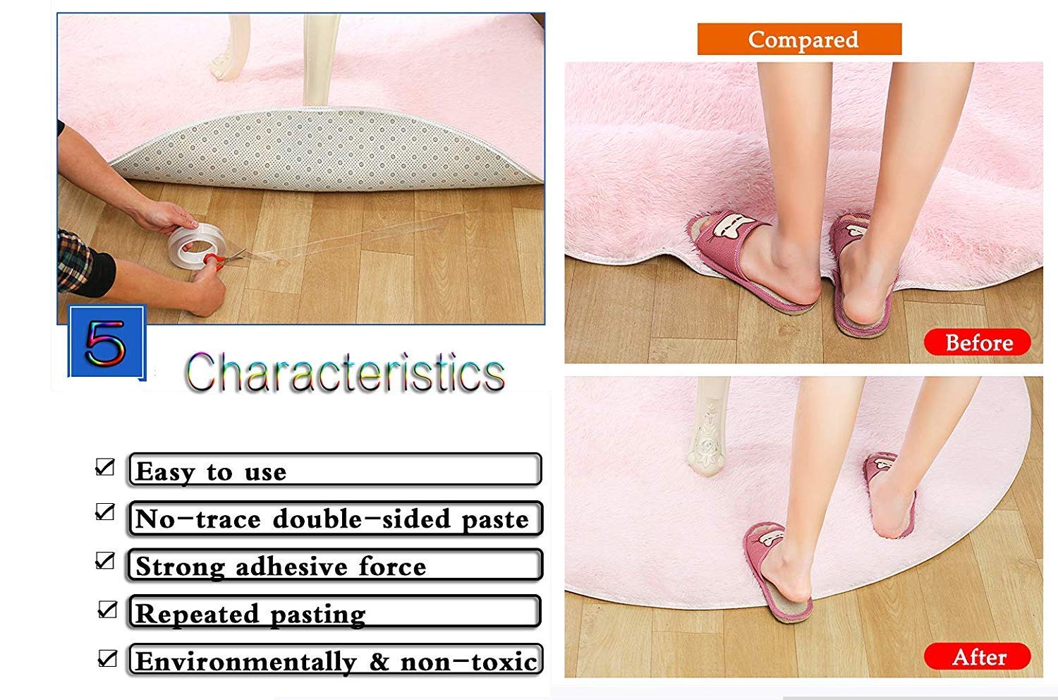 Ivy Grip Nano Tape Reusable Double Sided Clear
