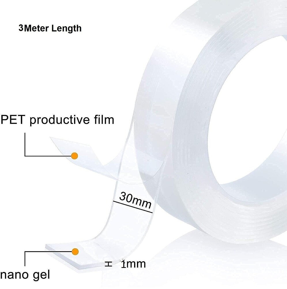 Ivy Grip Nano Tape Reusable Double Sided Clear