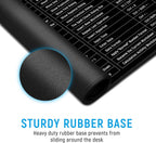 80x30cm Keyboard Shortcut Desk Mat Anti-Slip Pad