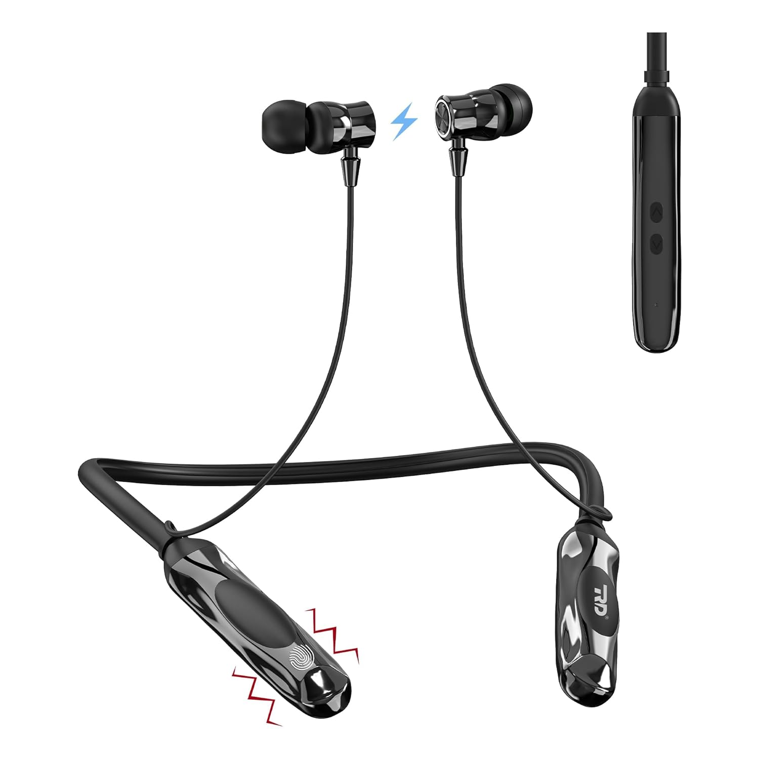 M-1000 Bluetooth Neckband | 60H Playtime & IPX4 Sweatproof