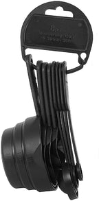 8-Piece Measuring Spoon & Cup Set Black Kitchen Pro