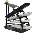 4-Slot Metal Remote Holder | Space-Saving Desk Organizer