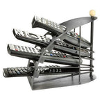 4-Slot Metal Remote Holder | Space-Saving Desk Organizer