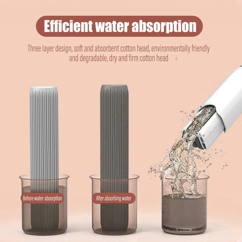 Portable Mini Mop Self-Squeeze Sponge Cleaner Tool