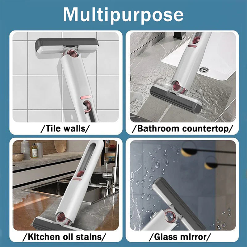 Portable Mini Mop Self-Squeeze Sponge Cleaner Tool