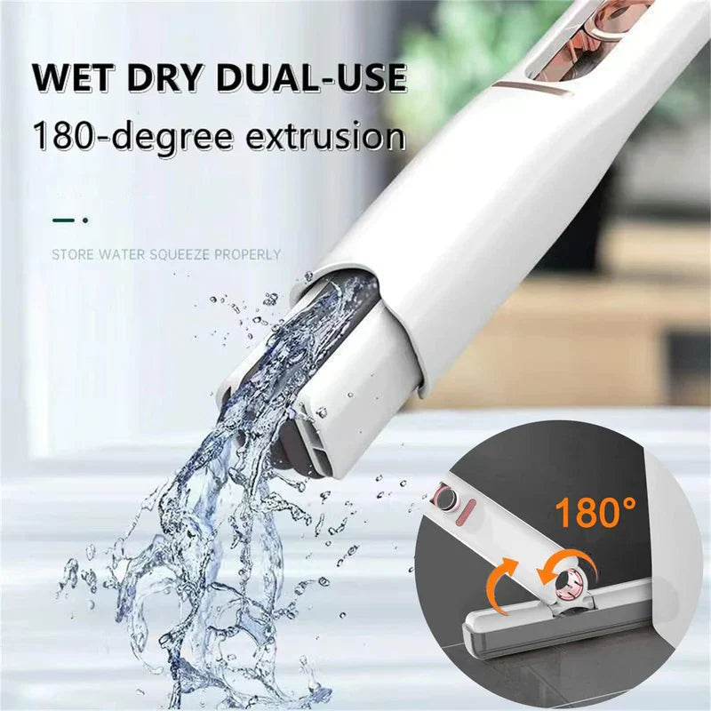 Portable Mini Mop Self-Squeeze Sponge Cleaner Tool