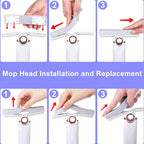 Portable Mini Mop Self-Squeeze Sponge Cleaner Tool