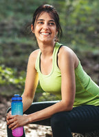 Motivational Water Bottle 900ml | Straw & Time Marker