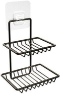 Double Layer Wall Mounted Soap Holder Stainless Steel