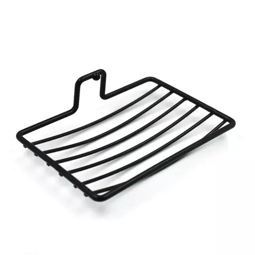 Wall Mounted Steel Soap Holder Single Layer Black