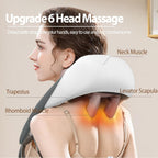 Rechargeable Neck & Shoulder Massager Heat 5D Shiatsu Machine