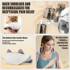 Rechargeable Neck & Shoulder Massager Heat 5D Shiatsu Machine