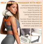 Rechargeable Neck & Shoulder Massager Heat 5D Shiatsu Machine