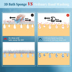Reusable PVA Bath Sponge Exfoliating Body Scrubber