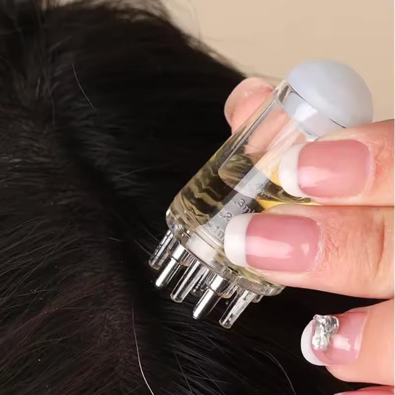 Hair Oil Applicator Comb Bottle 6ML Scalp Root Care