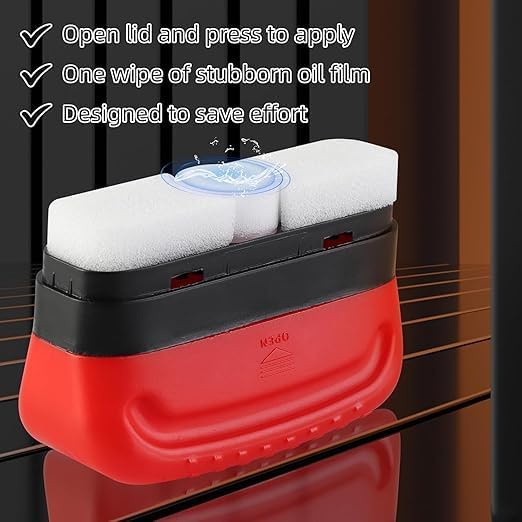 Car Glass Cleaning Brush – Oil Film Remover & Rainproof Shine