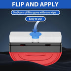 Car Glass Cleaning Brush – Oil Film Remover & Rainproof Shine