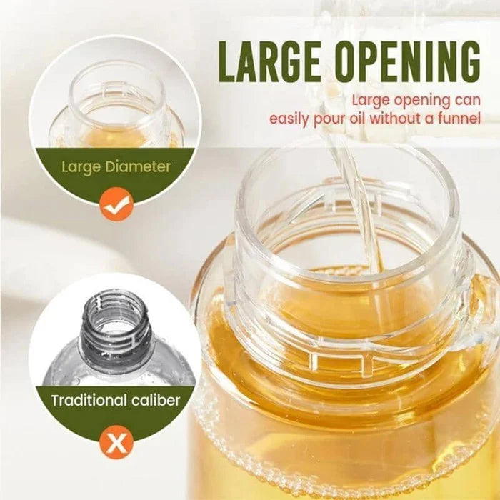 220ml Glass Oil Spray Bottle for Cooking, Air Fryer & BBQ