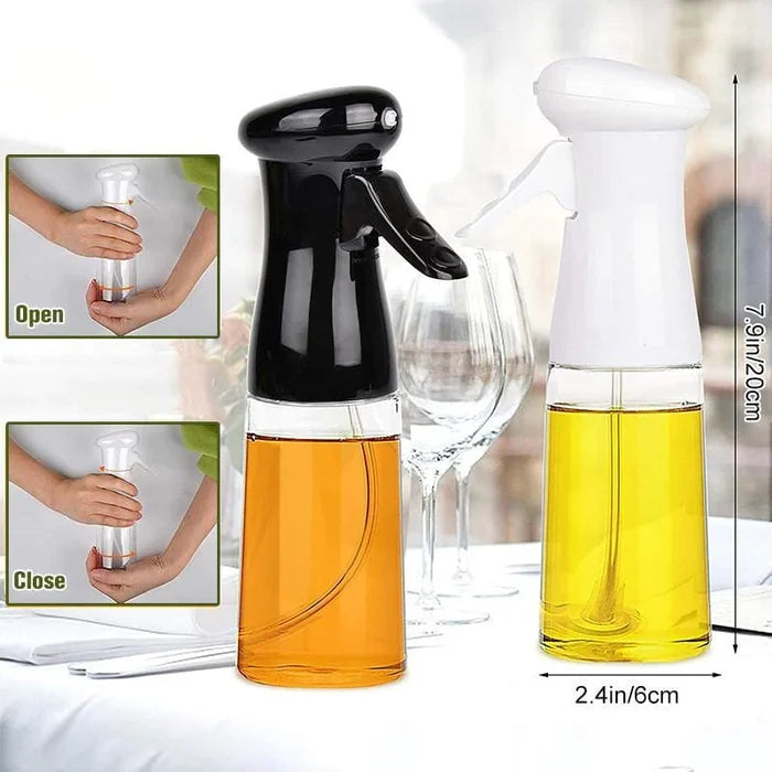 220ml Glass Oil Spray Bottle for Cooking, Air Fryer & BBQ