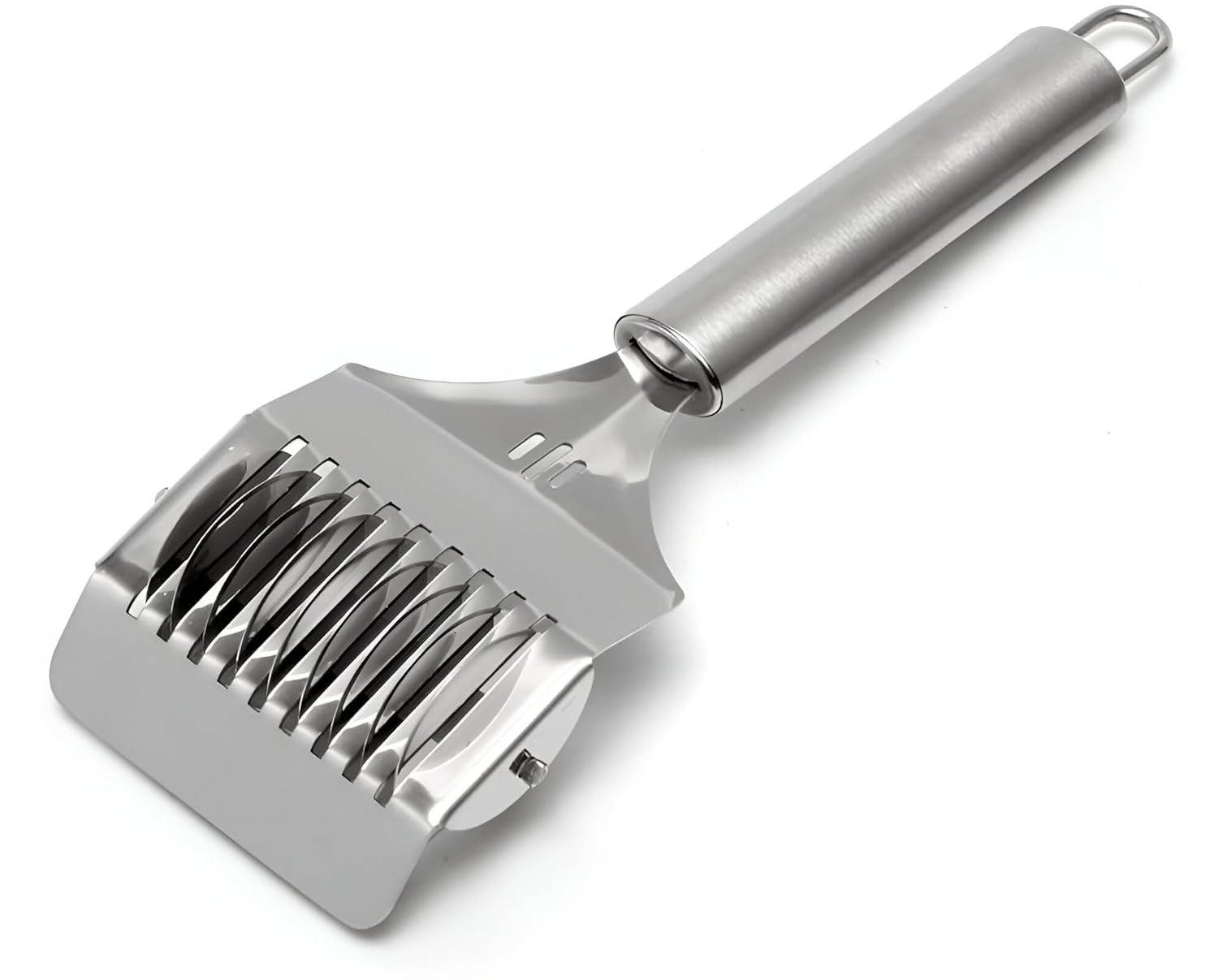 Stainless Steel Pasta Cutter Roller – Spaghetti Noodle Maker Dough Cutter