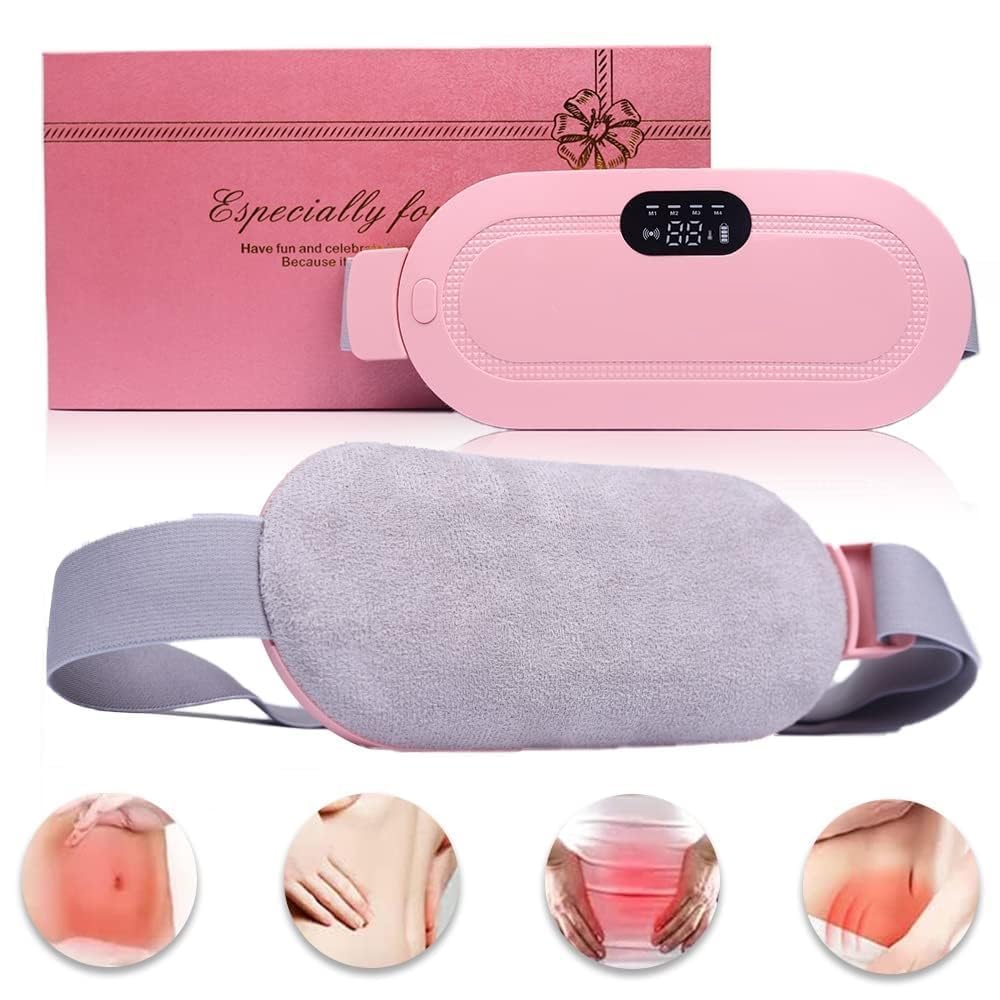 Portable Cordless Period Cramp Massager & Heating Pad for Relief