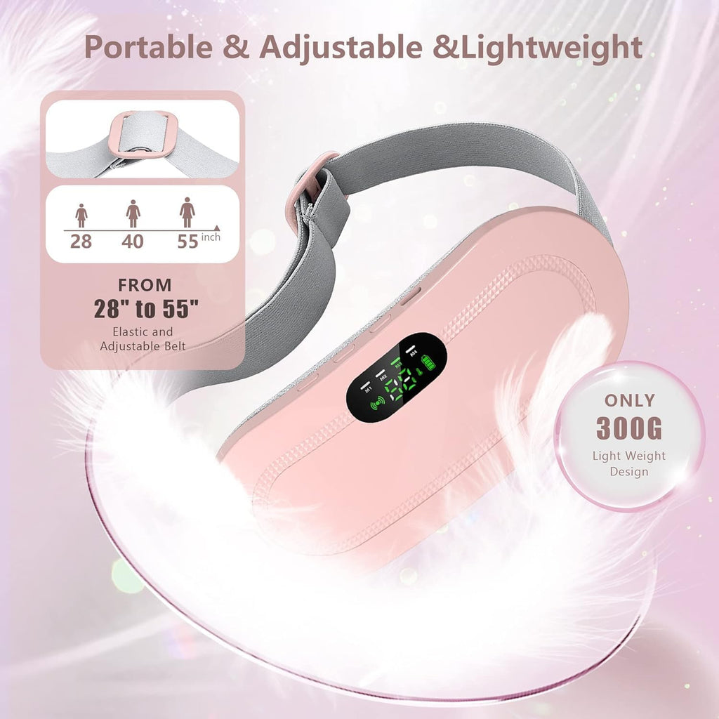 Portable Cordless Period Cramp Massager & Heating Pad for Relief