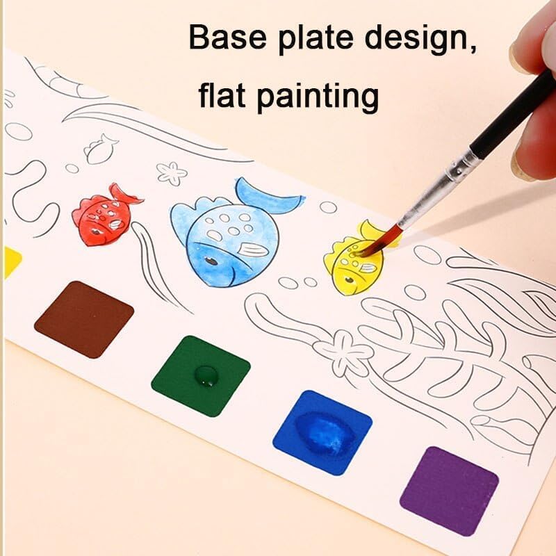 Pocket Watercolor Painting Book Travel Art Kit for Kids 20 Pages