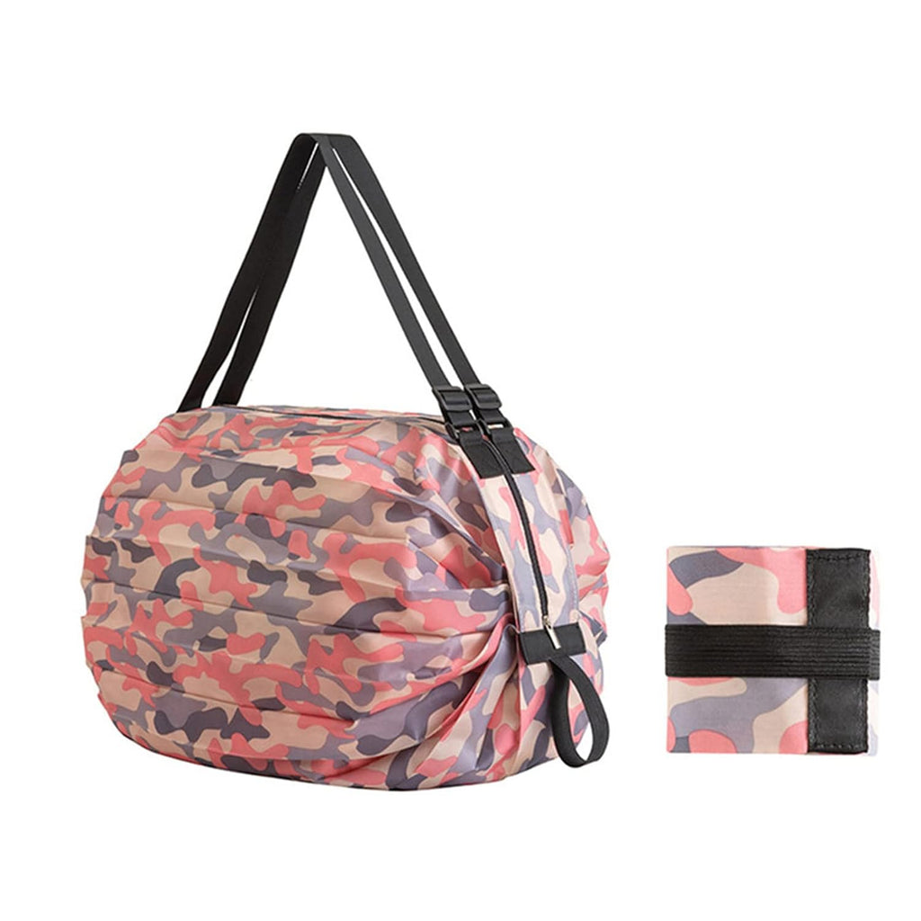 Foldable Waterproof Shopping Bag with Zipper Tote