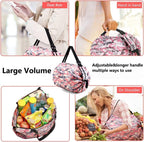Foldable Waterproof Shopping Bag with Zipper Tote